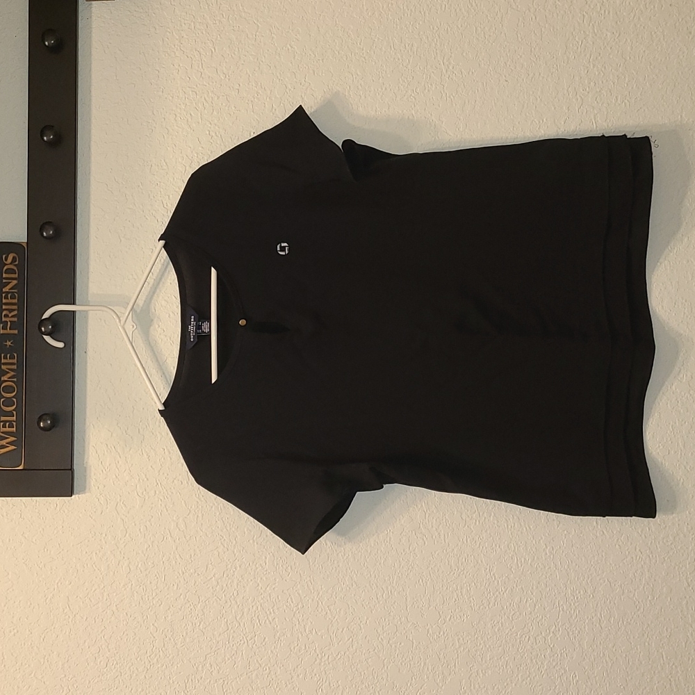 Chase Bank Lands' End short sleeve blouse